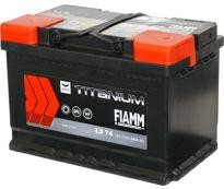 Аккумулятор 6ст - 74 (Fiamm) серия Titanium Black  - оп